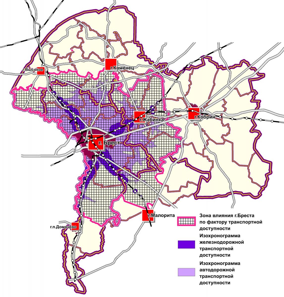 Схема комплексной территориальной организации брестского района